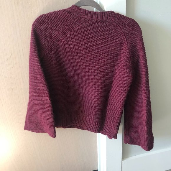 Madewell Cranberry Sweater Size Small - Picture 2 of 4